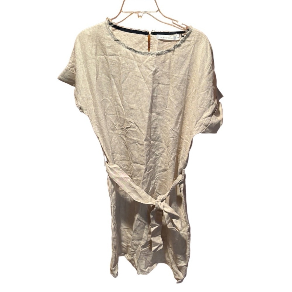Brave + True Linen Idaho Dress in Natural Linen Small NWT